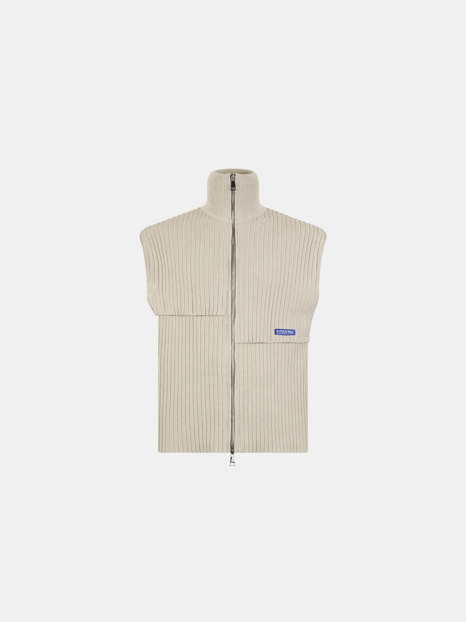Panel Knit Vest Bone Panel Knit Vest Bone