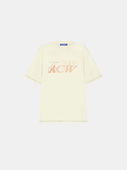 Serif T-Shirt Bone