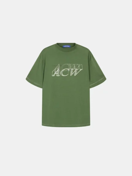 Serif T-Shirt Moss