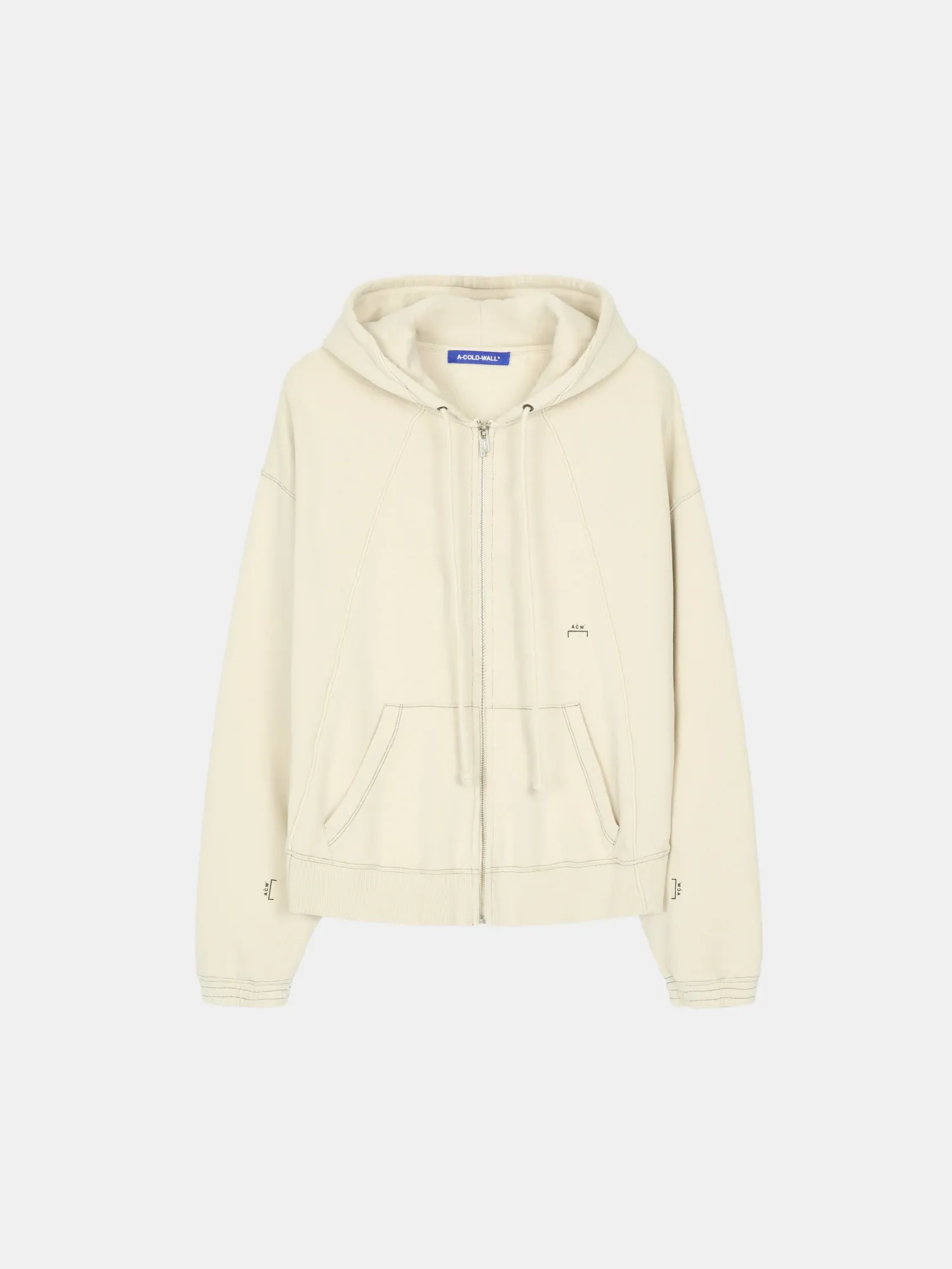 Millbank Zip Hoodie Bone Millbank Zip Hoodie Bone