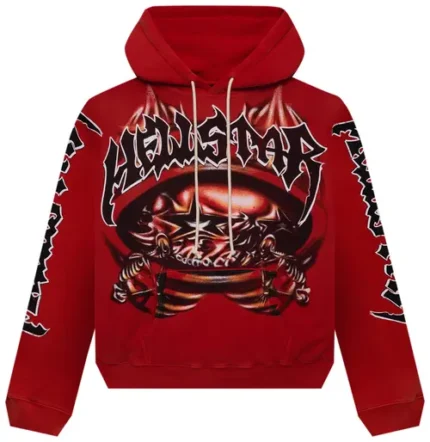 Hellstar Records Glitter Zip Up Hoodie White