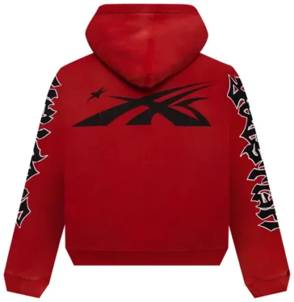 Hellstar Records Glitter Zip Up Hoodie White